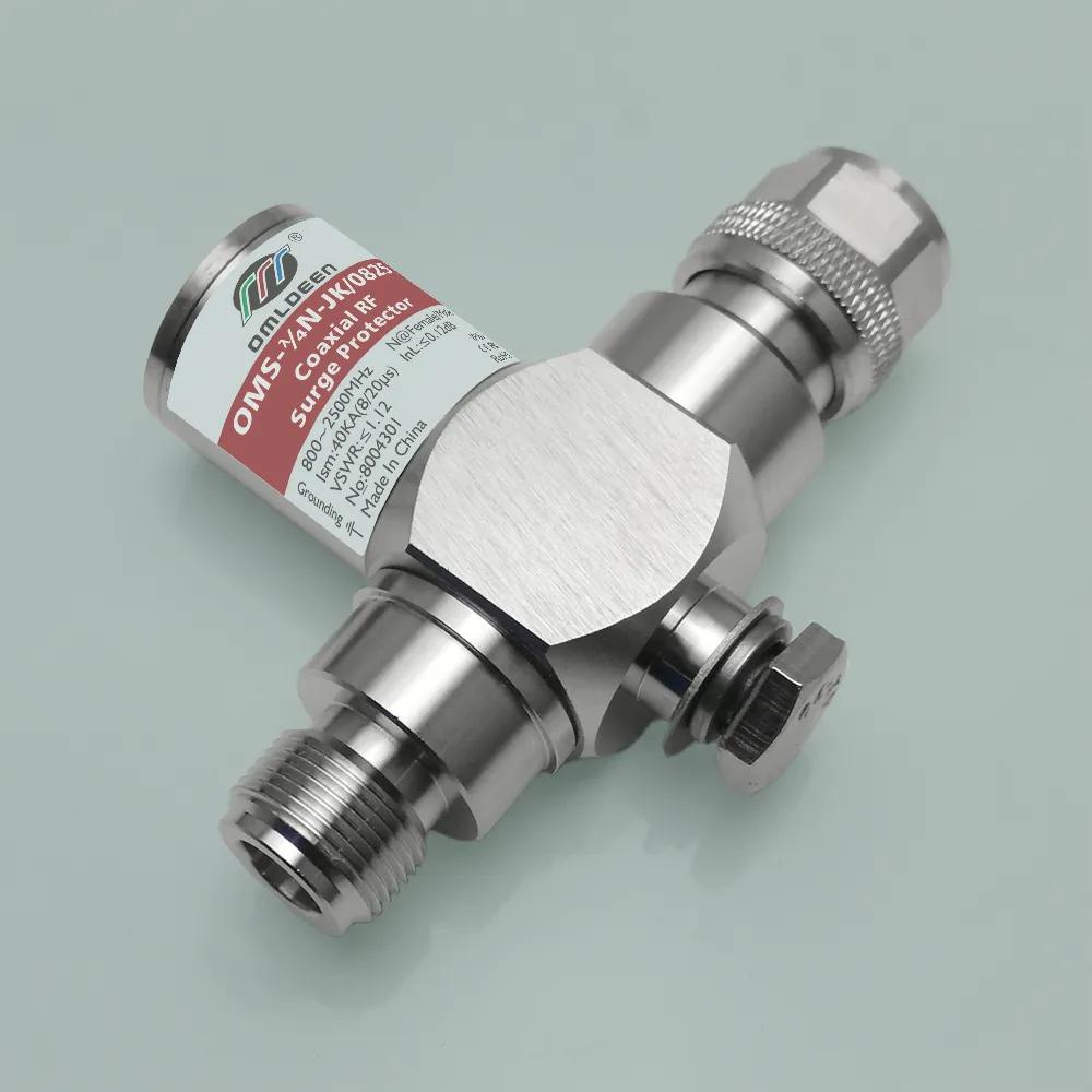 OMS-λ/4N-JK/0825,800-2500MHz,40KA, 1/4波天馈防雷器,天馈浪涌保护器,基站天线防雷器