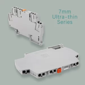 OMS-CS24-2S-UT2测控系统信号电涌保护器，7mm超薄外壳，20KA，2线制回路系统，B2，C2，D1，免拧螺丝，直插式接线