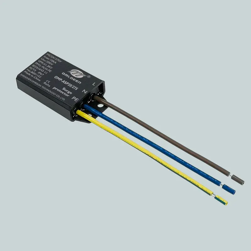 OMP-ASP20 20KA 20KV LED照明路灯电源防雷器，用于终端设备的防雷防浪涌保护