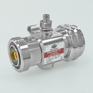 OMS-DIN-JK/0170，10KW天馈防雷器，1-70Mhz , DIN(7/16)天馈防雷器，Female to Male, 10kA, DC Pass