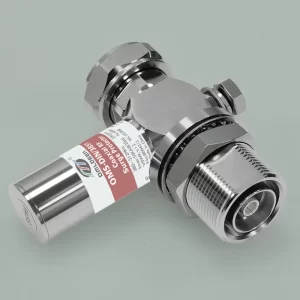 OMS-DIN/3851, 380-512MHz,1/4波天馈防雷器，3KW, 50kA, DC Block，射频广播天线避雷器，可穿墙