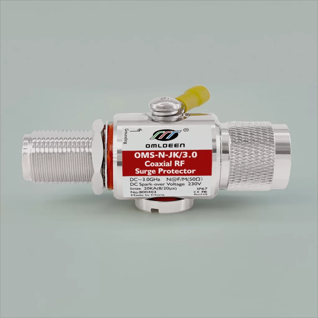 OMS-N-JK/3.0,20KA,DC-3.0GHz,同轴天馈避雷器（馈线防雷器、基站天线避雷器）,DC-Pass