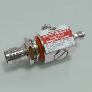 OMS-TNC-SMA/KK/3.0,20KA,DC-3.0GHz,穿墙TNC转SMA,DC-Pass 同轴射频避雷器,TNC可穿墙,用于射频天线的防雷过电压保护